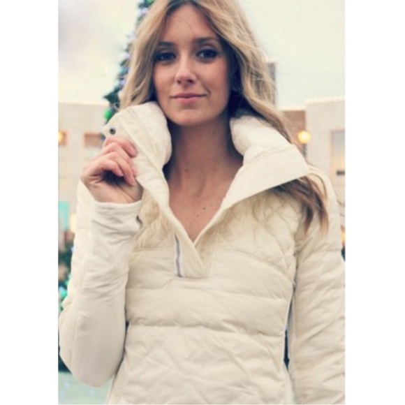 lululemon athletica Jackets & Blazers - Lululemon What The Fluff Pullover Polar Cream 4